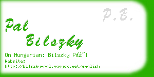 pal bilszky business card